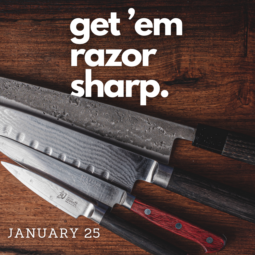 Knife Sharpening January 25, 2024