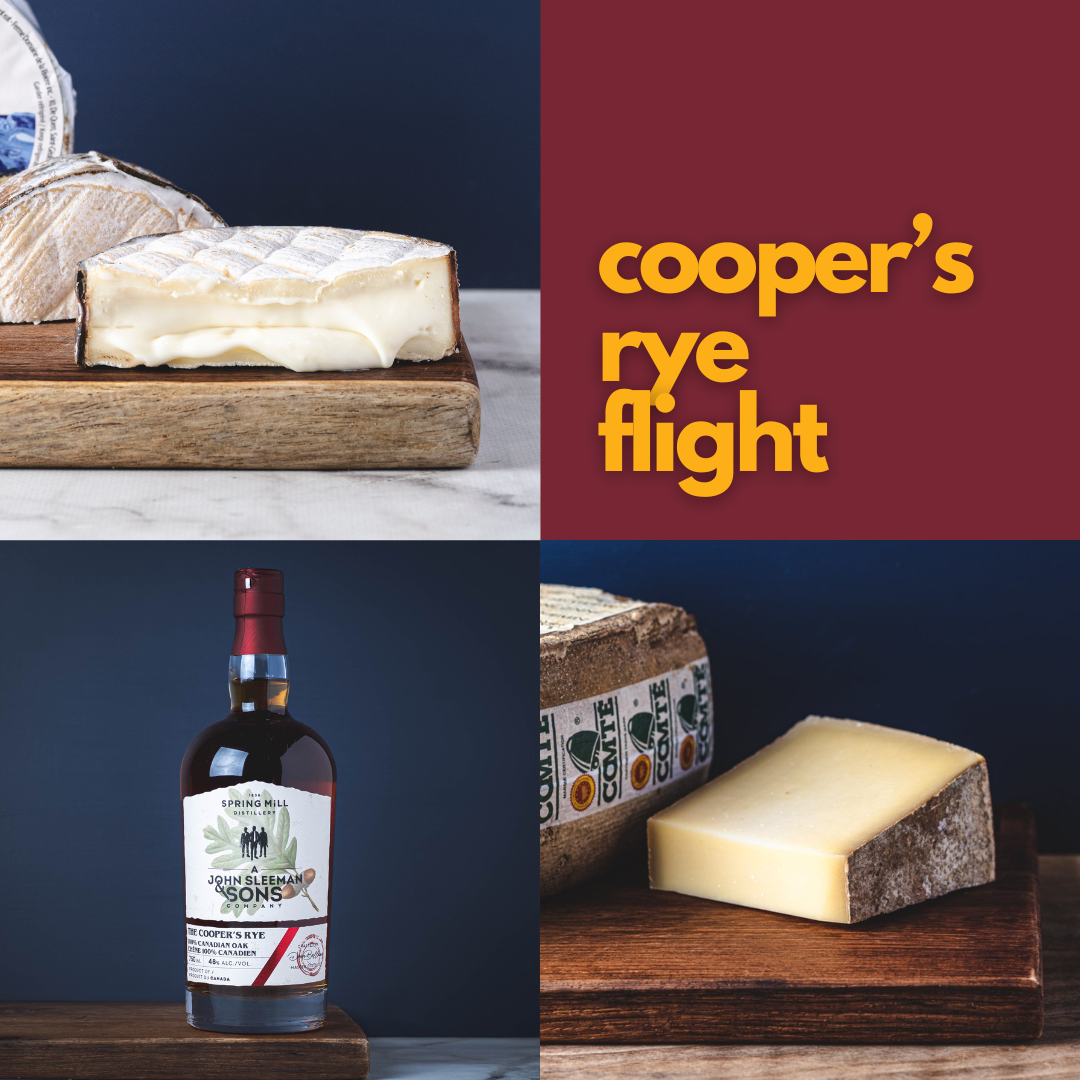 Cooper’s Rye Whisky Pairing Flight