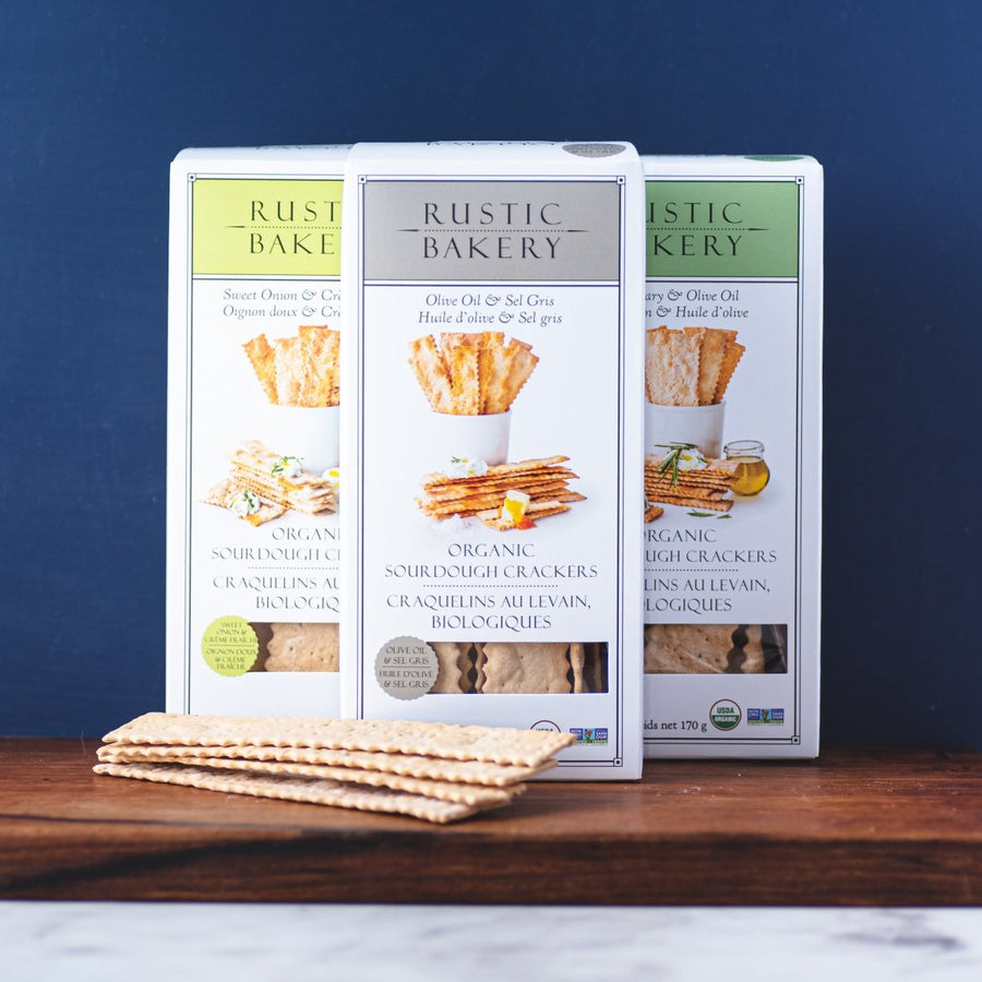 Rustic Bakery Sourdough Crackers - TOMME Cheese Shop. Delivering really good cheese across Ontario.